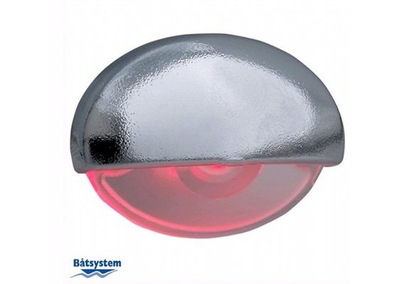 Steplight Chroom - LED rood