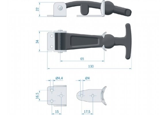 Kapvastzetter Rubber Roca 420152