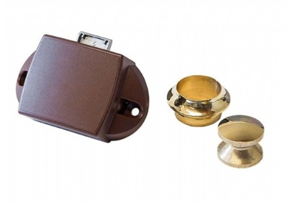 Grote knop - gepolijst messing