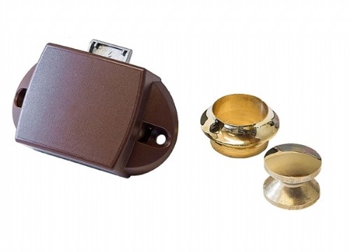 Grote knop - gepolijst messing