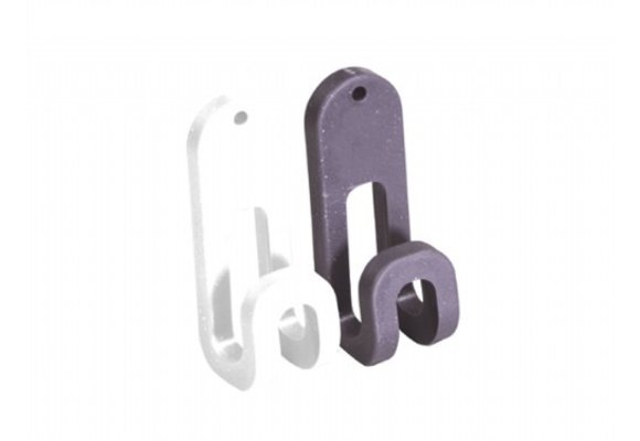 Bevestigingshaak - wit