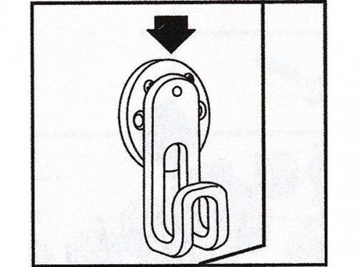 Vast bev.punt voor Store-All - wit