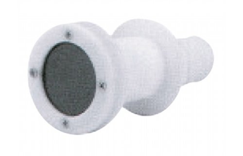 Huiddoorvoer+terugslagklep - 38mm - wit