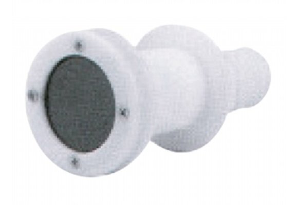 Huiddoorvoer+terugslagklep - 38mm - wit