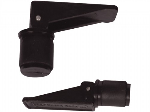 Kunststof Lensplug zwart - diameter 25mm