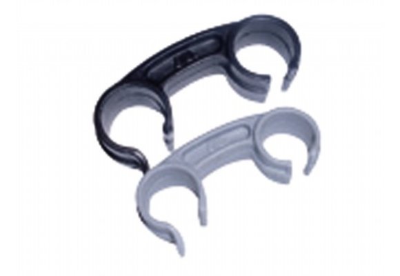 Kunststof clip wit 22/25mm