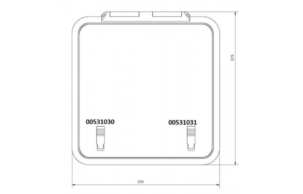 Handle Compleet voor Serie 62 Offshore luik Links-Venstre