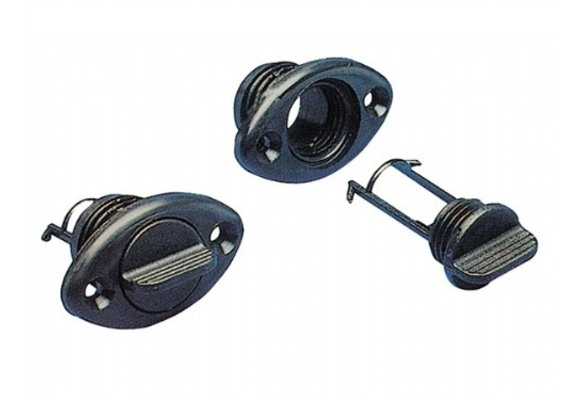 Lensplug Ovaal 53.4x33 Zwart