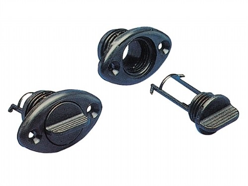 Lensplug Ovaal 53.4x33 Zwart