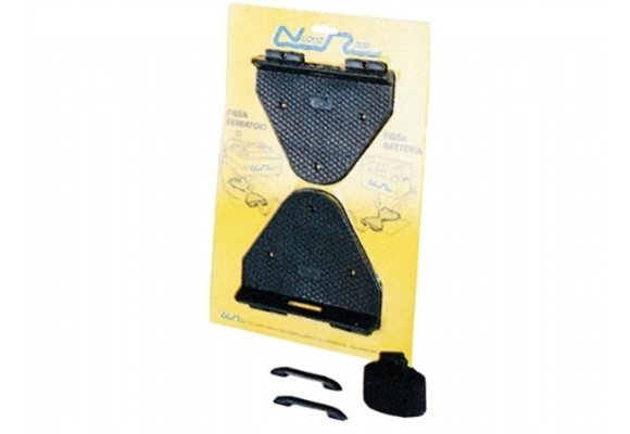 Bevestigingplaatset met spanband voor Accubak of Tank