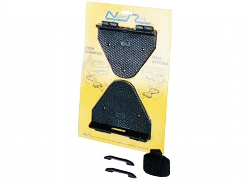 Bevestigingplaatset met spanband voor Accubak of Tank