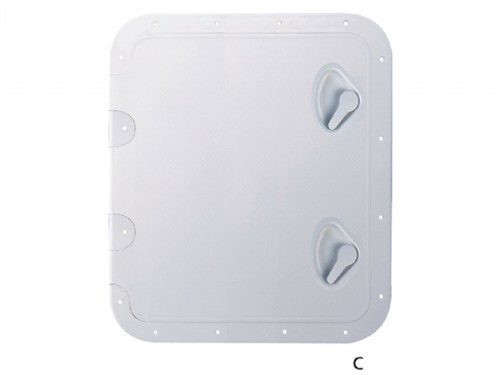 Inspectieluik 46.3x51.7cm Z/Slot Wit