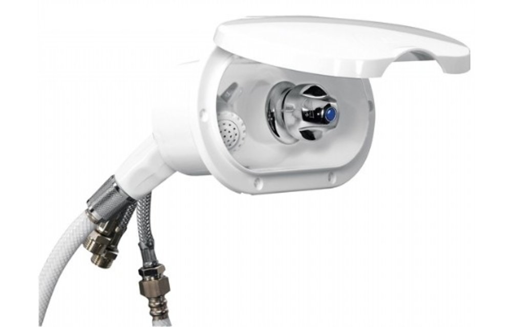 NR Inbouwdouche met witte douche
