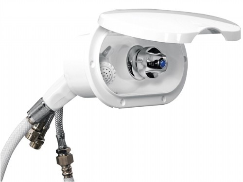 NR Inbouwdouche met witte douche