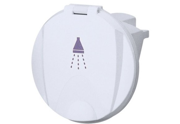 NR Inbouw Dekdouche rond met 3 m slang wit