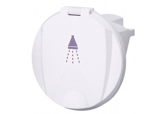 NR Inbouw Dekdouche rond  wit ex. douchekop