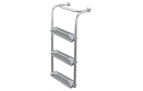 RVS Zwemtrap kantelbaar aan trede - 3 treden