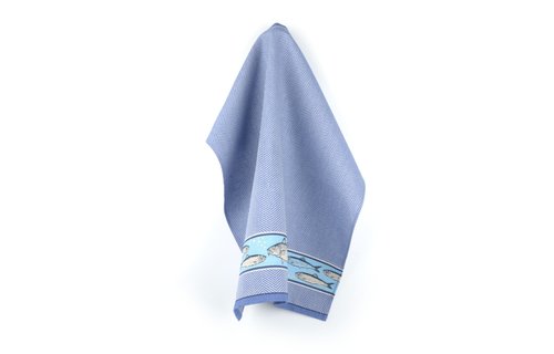 Bunzlau Castle - Theedoek Fish Koningsblauw