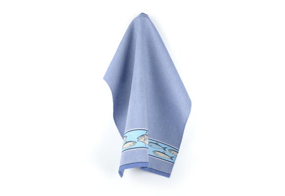 Bunzlau Castle - Theedoek Fish Koningsblauw