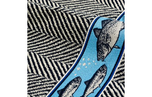 Handdoek Fish Donkerblauw