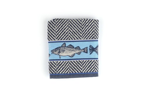 Handdoek Fish Donkerblauw