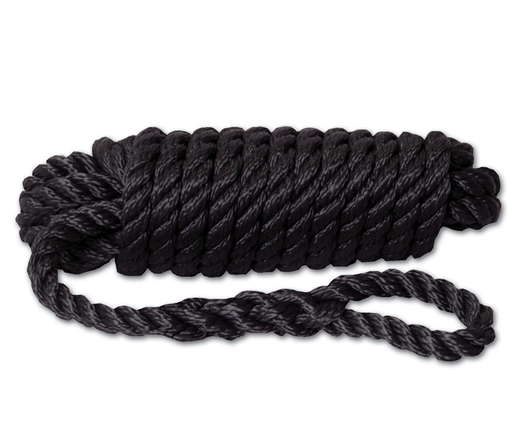 Hollex - Fenderlijn | 10mm x 2,5 mtr - 3str | Zwart