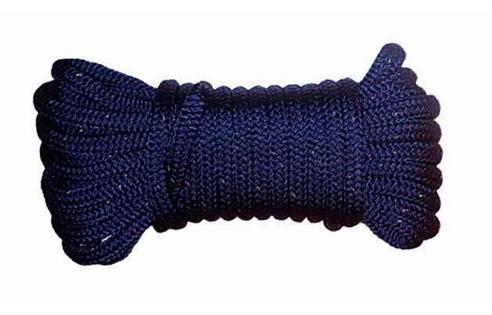 Landvast Deluxe met 40 cm oog 12 mm x 6 m navy