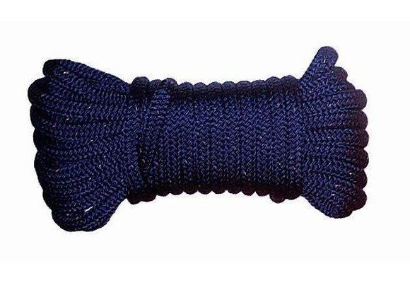 Landvast Deluxe met 40 cm oog 12 mm x 6 m navy