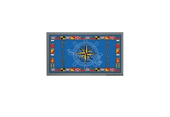 Welcome Aboard mat vlaggen 40 X 68 CM
