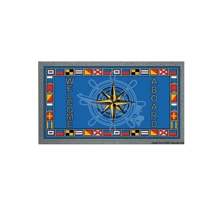Welcome Aboard mat vlaggen 40 X 68 CM