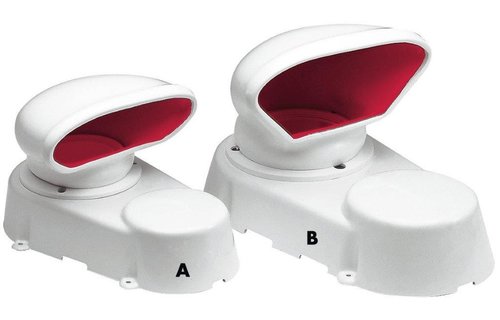 Dorade box 260 x 160 mm luchtdoorlaat 62 mm rood