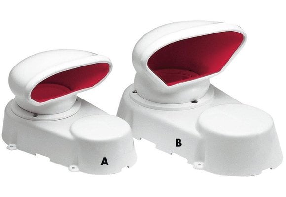 Dorade box 260 x 160 mm luchtdoorlaat 62 mm rood