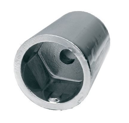 Conische moer anode hexagonaal 50 mm