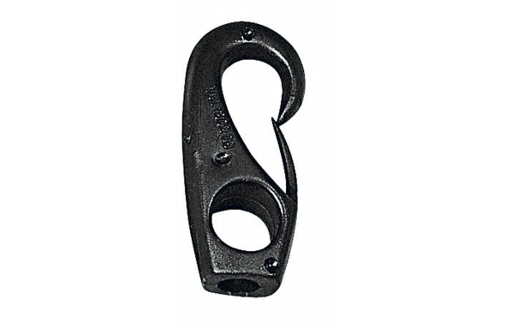 Elastiekhaak nylon voor 6 mm koord wit