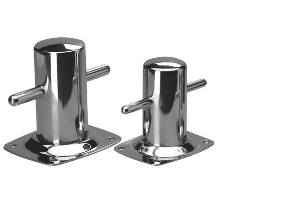 Bolder RVS Ø60 mm voetplaat 97 x 122 mm