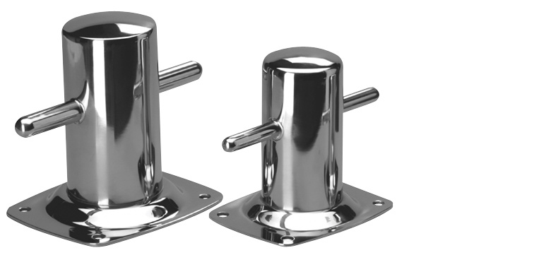 Bolder RVS Ø60 mm voetplaat 97 x 122 mm