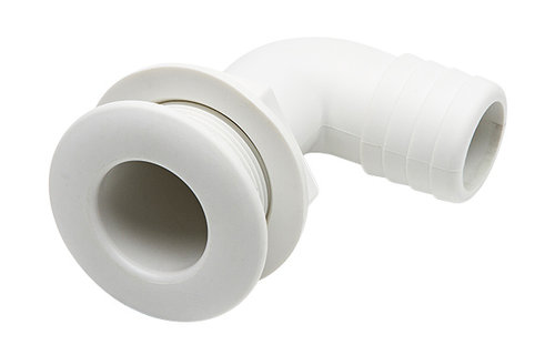 Huiddoorvoer haaks 38 mm wit