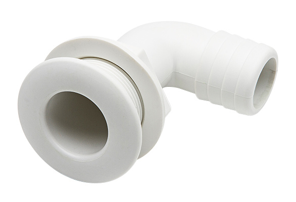 Huiddoorvoer haaks 38 mm wit