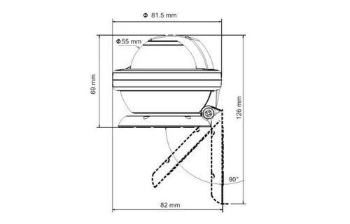 Kompas Offshore 55 zwart huis/zwarte roos