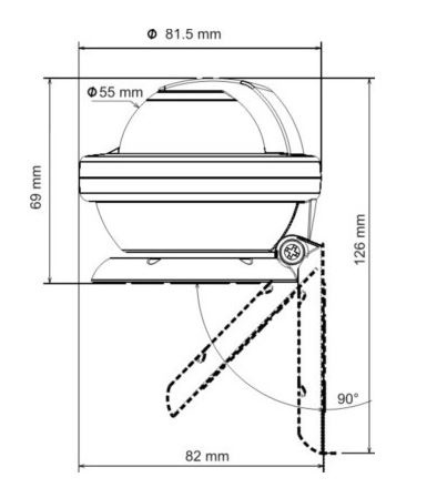 Kompas Offshore 55 zwart huis/zwarte roos