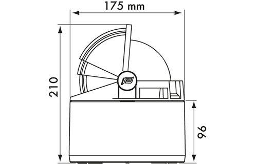 Kompas Olympic 135 wit huis/rode roos incl, ketel