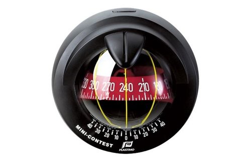 Kompas Mini Contest 2 zwart huis/rode roos conisch