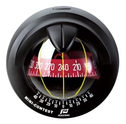 Kompas Mini Contest 2 zwart huis/rode roos conisch