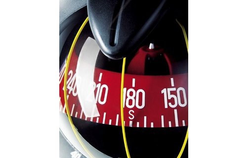 Kompas Mini Contest 2 zwart huis/rode roos conisch