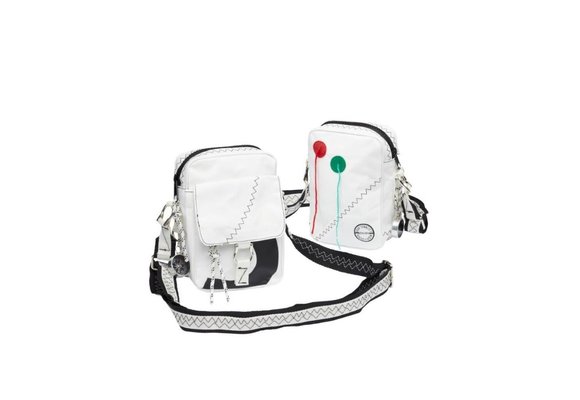 Zeildoek schoudertas compact Sea Pearl navy