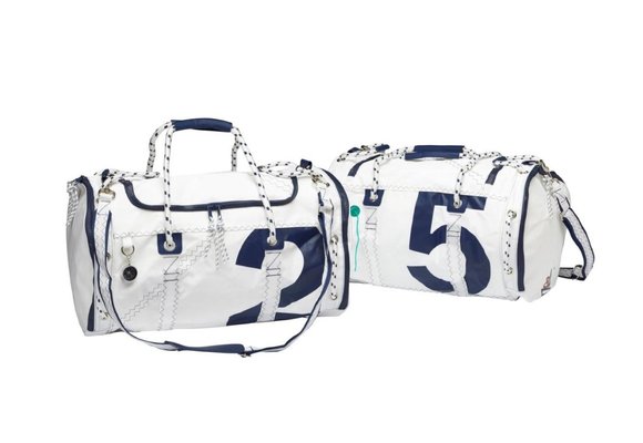 Zeildoek zeilerstas rond Sea Mate navy