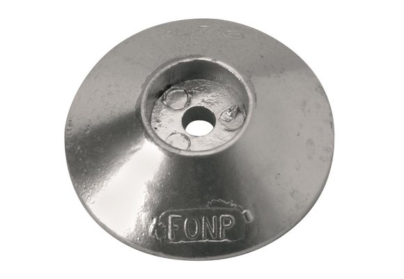 Anode zink roer/zwaard/trim tab Ø90 x 20 mm gat Ø 8 mm