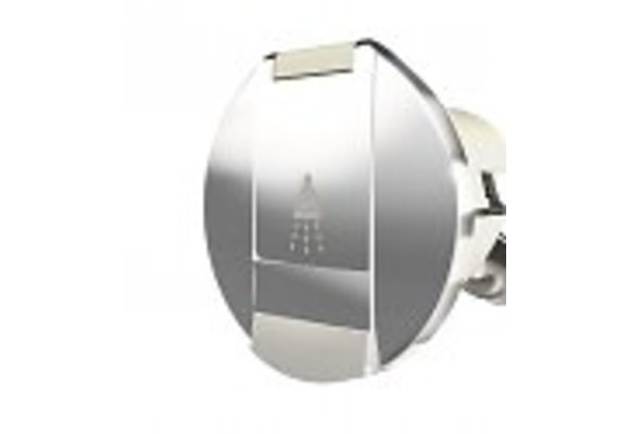 Behuizing doucheset chroom rond