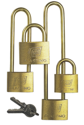 Hangslot messing 40 mm