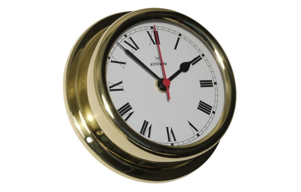 Klok quartz Altitude messing Ø150 mm